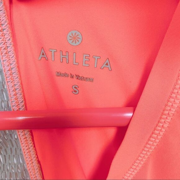 Athleta Sleeveless Workout Tank Top Neon Orange S - Picture 2 of 10
